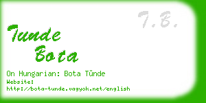 tunde bota business card
